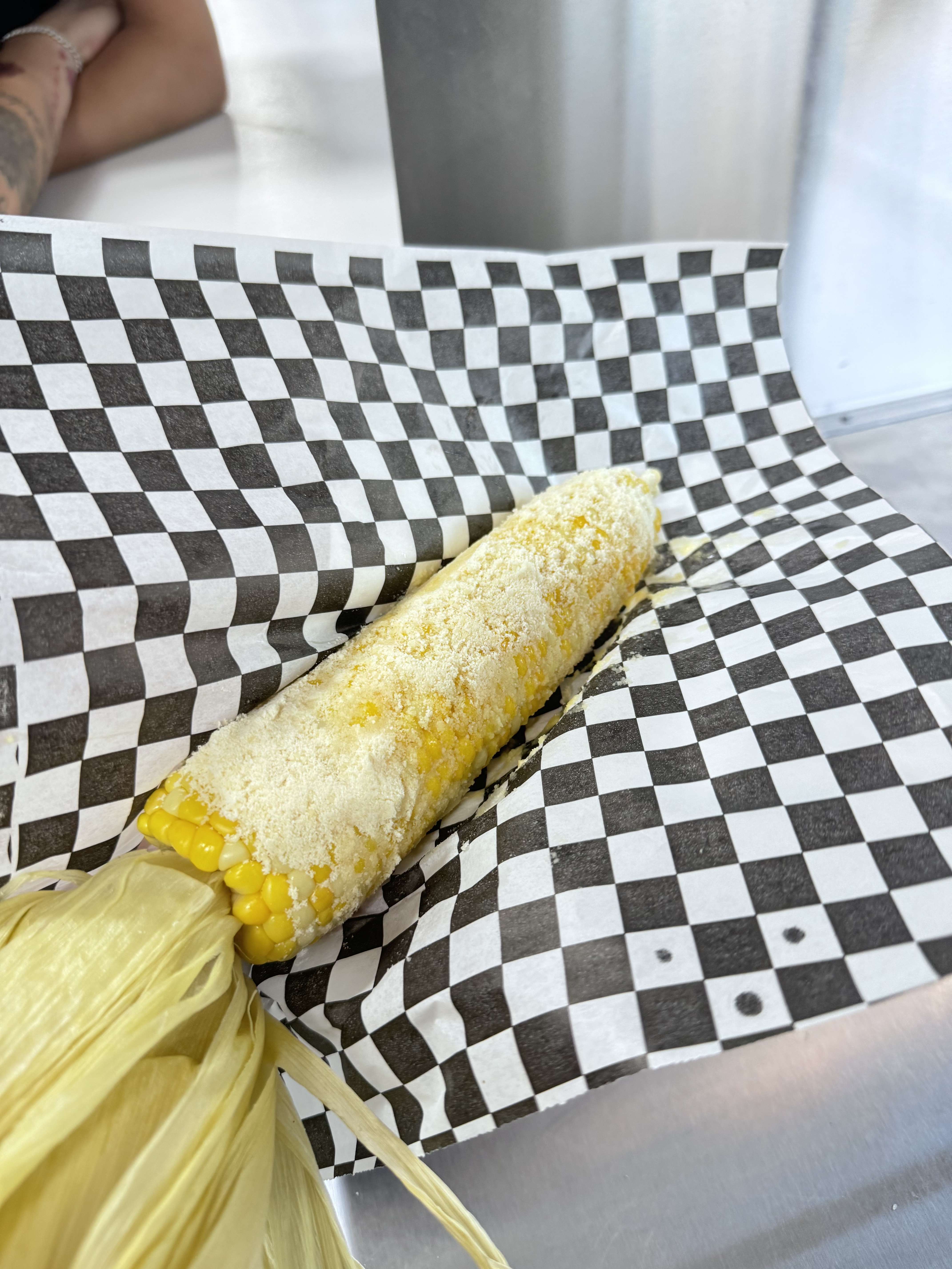 Placeholder photo of grilled elote corn on the cob