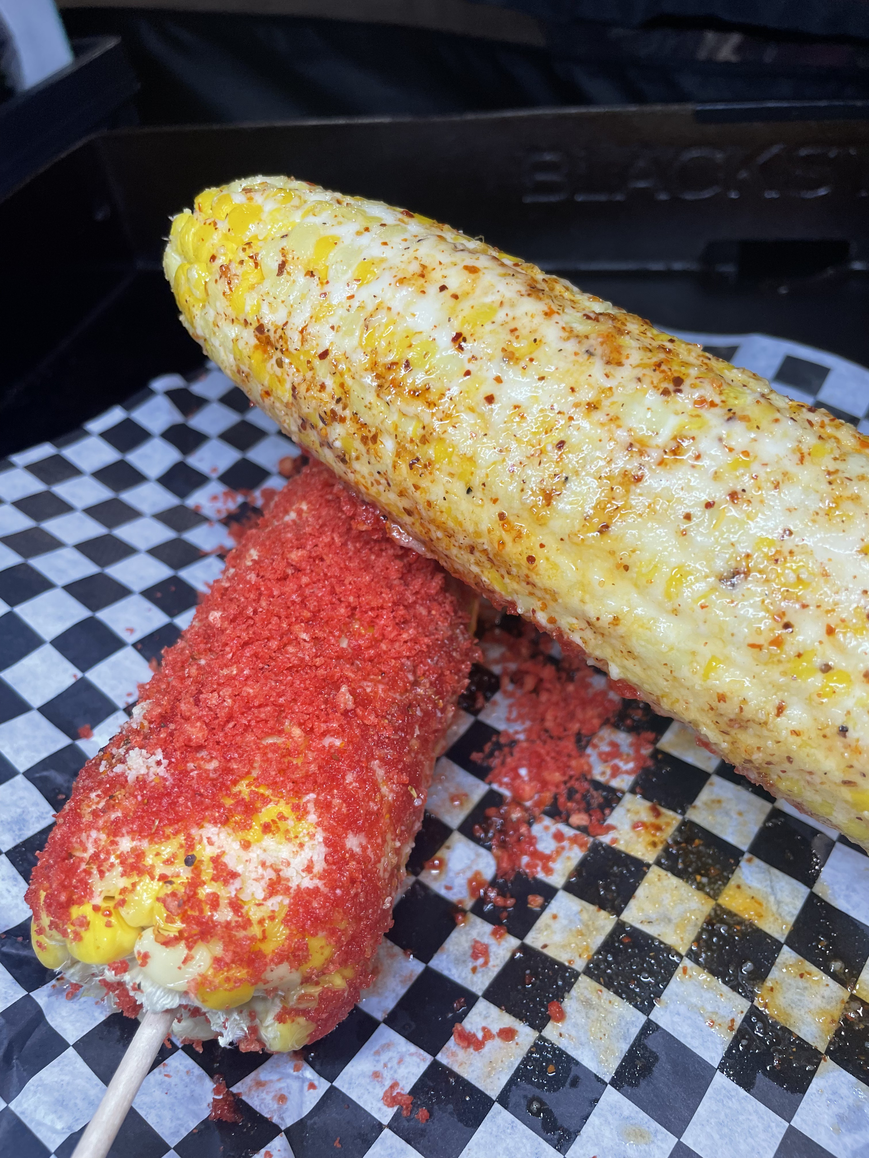 Placeholder photo of grilled elote corn on the cob