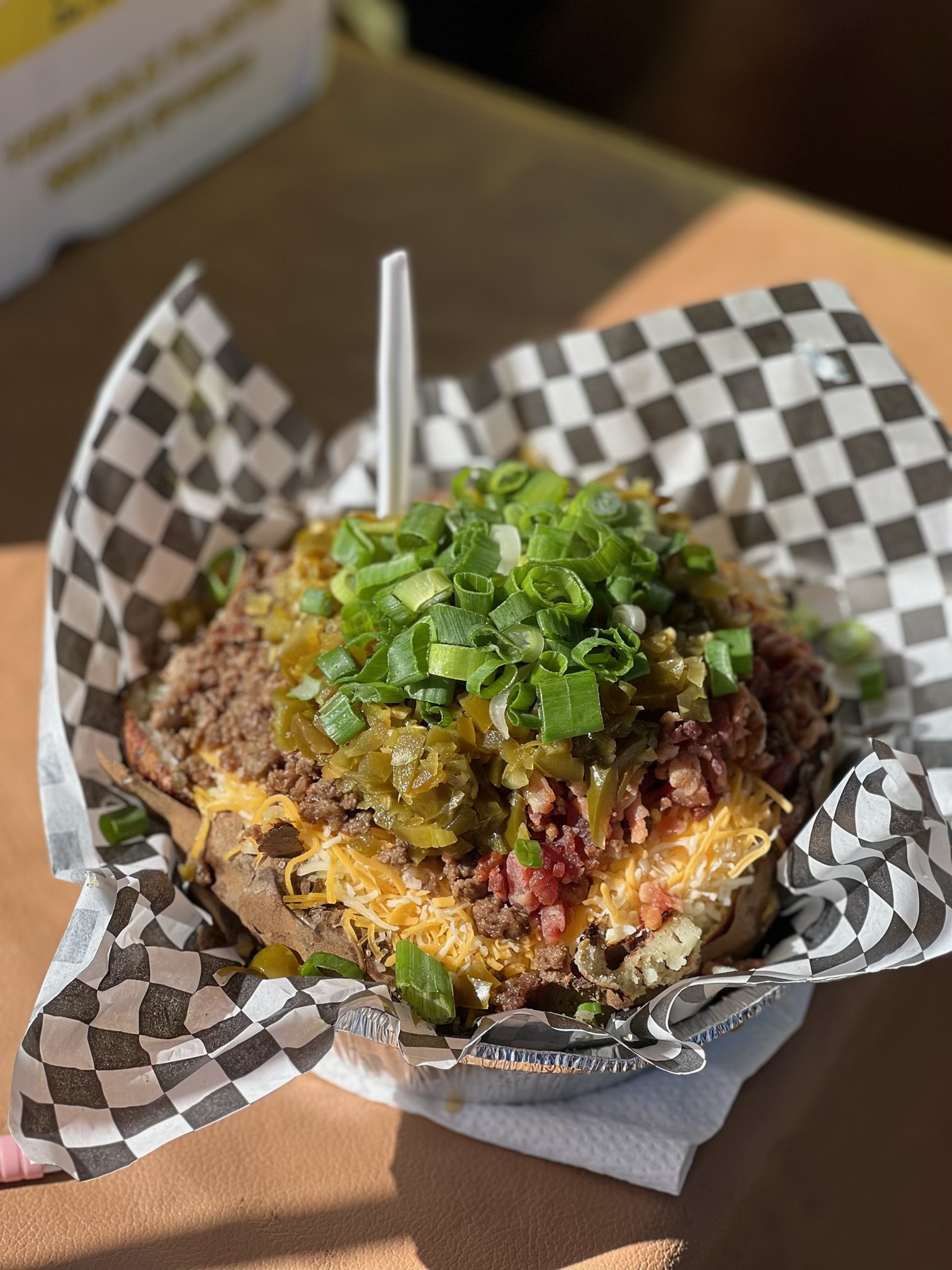 Placeholder photo of a Papa Loca loaded potato